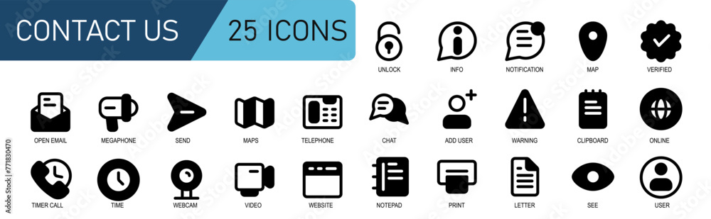 customer service icon set.contact us.glyph style.black and white icon megaphone,send,location,phone,chat,add user,user,alert,notepad. customer service icon set.contact us.glyph style.black and white icon megaphone,send,location,phone,chat,add user,user,alert,notepad.