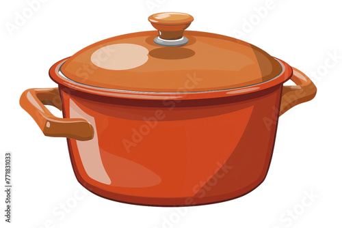 Cooking pot on transparent background