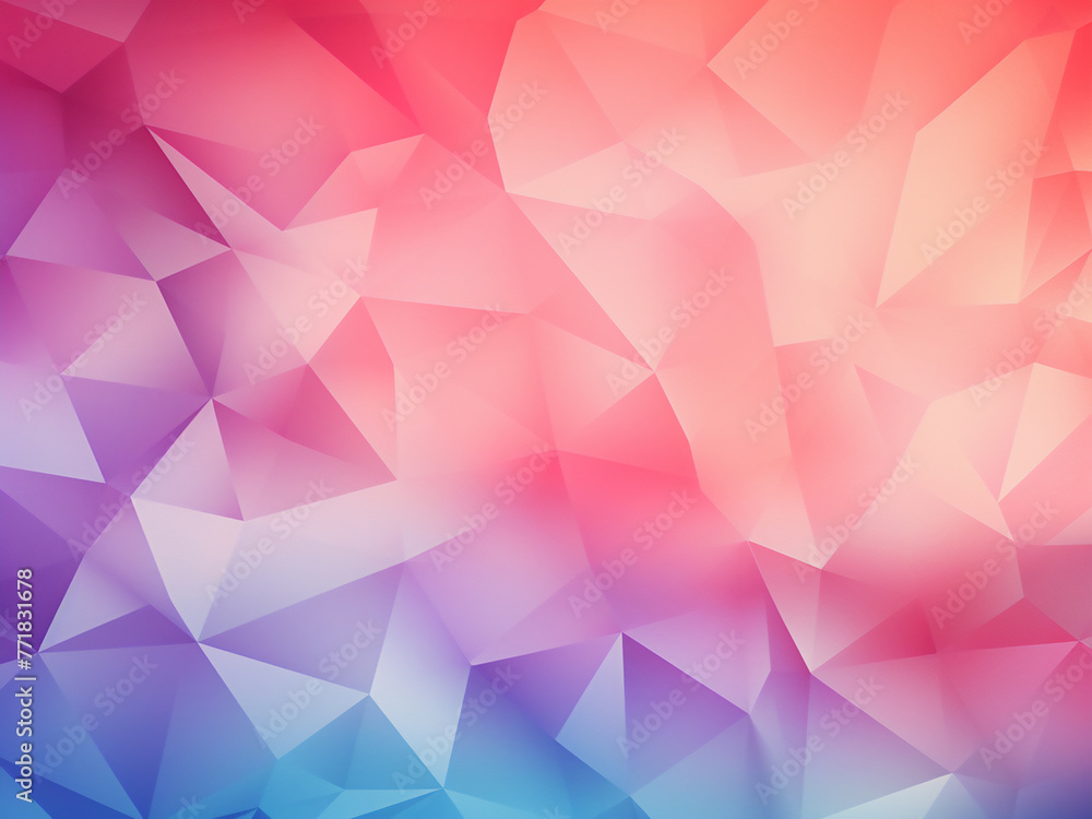 Immerse in an abstract low poly background adorned with pastel triangles.