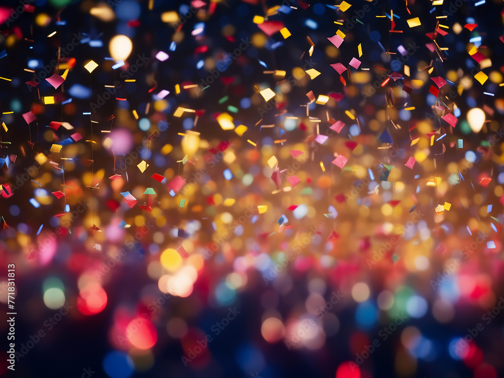 Explore the vibrant charm of colorful bokeh lights for the new year.