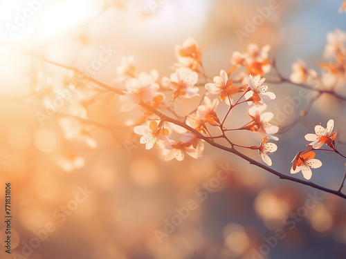Engage with the tranquil ambiance of sunlit bokeh in nature.