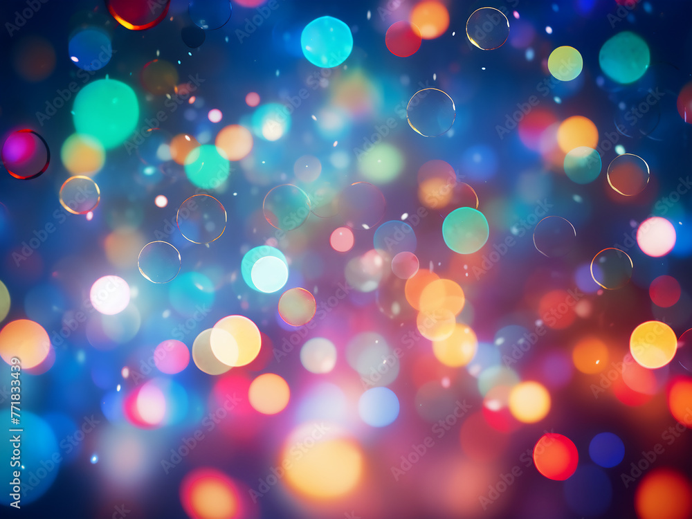 Abstract background features blurred colorful spots. Abstract background features blurred colorful spots.