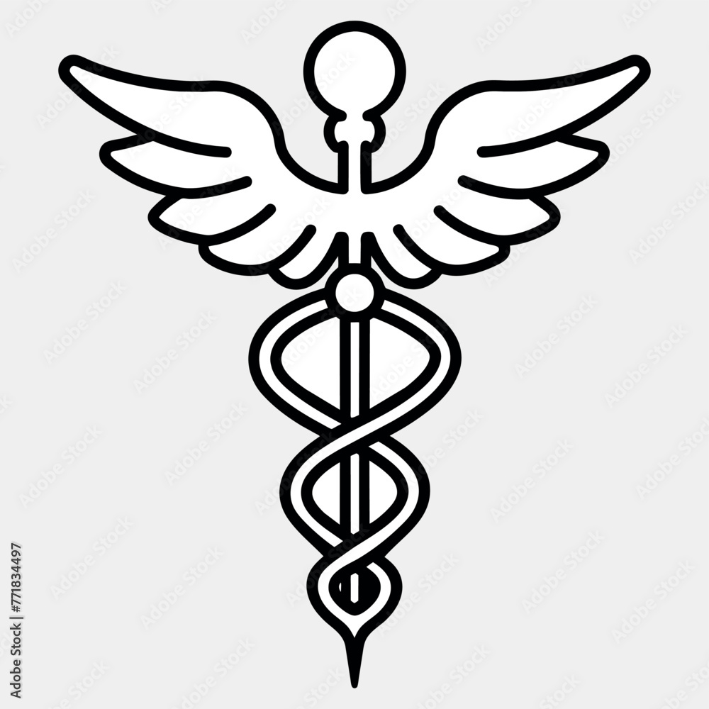 Caduceus is a symbol Adobe Illustrator Artwork