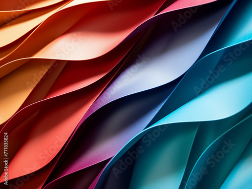 Macro photography captures the beauty of origami on curved paper, mirroring its intricate details.