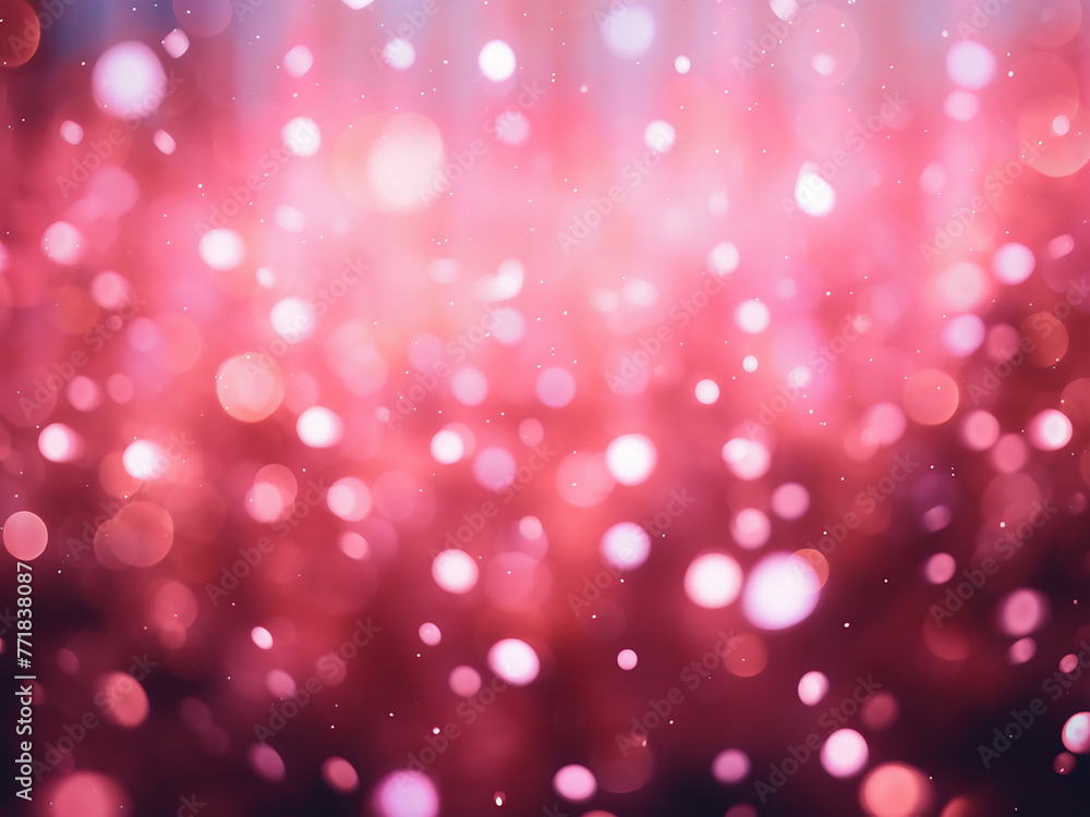Pink bokeh lights swirl in an abstract dance, creating an ornamental backdrop of vibrant energy.