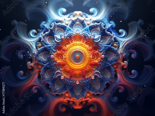 Dive into the realm of creative design and entertainment with 3D fractal artwork.