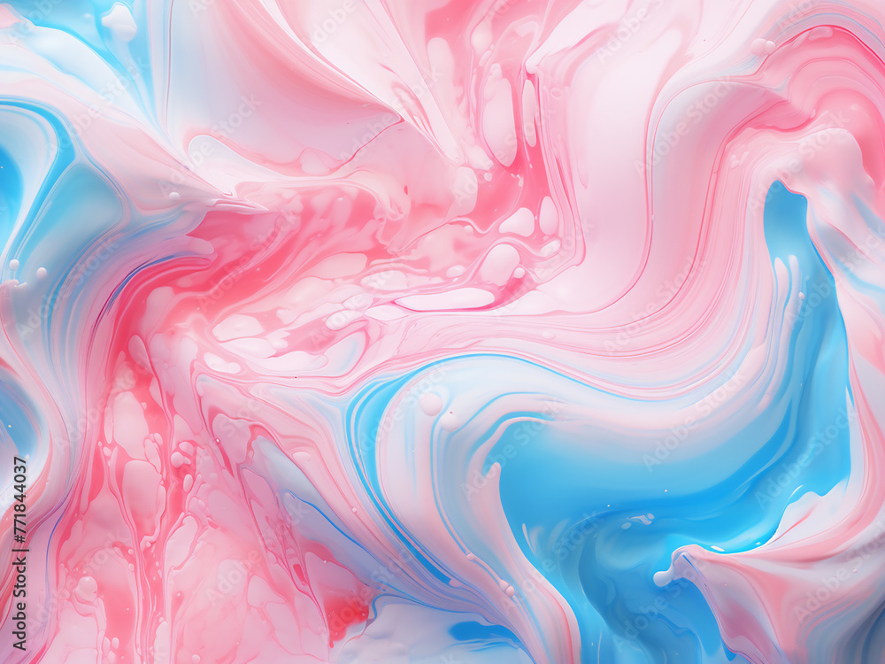 Colorful marble pattern comes to life in digital painting.
