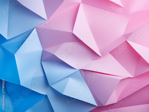 Vibrant expression: Pink and blue paper texture showcases trendy color combination.
