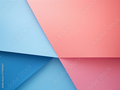 Trendy palette: Pink and blue paper texture adds vibrancy to design.