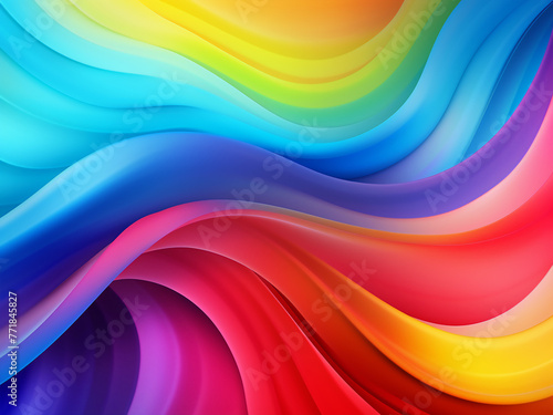 Vibrant spectrum of colors portrayed in abstract vector illustration.