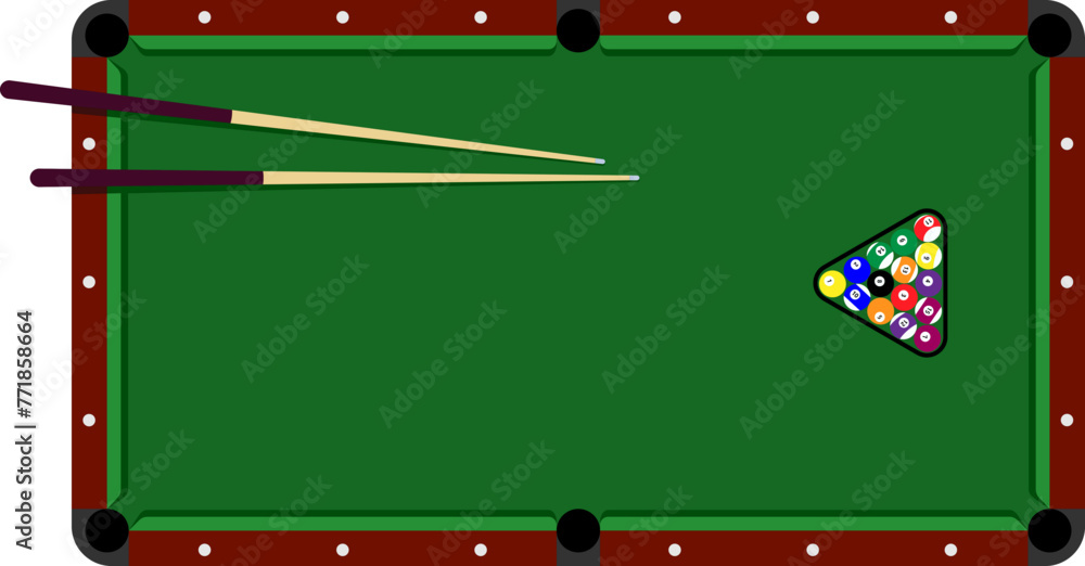 당구대, 당구 테이블 일러스트 Stock Vector | Adobe Stock
