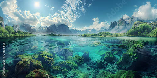 Coral reef natural background