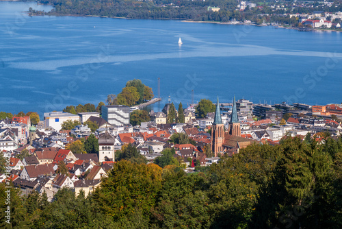 City of Bregenz am Bodensee (Lake of Constanze), view toward Germany and Lindau, State of Vorarlberg, Austria photo