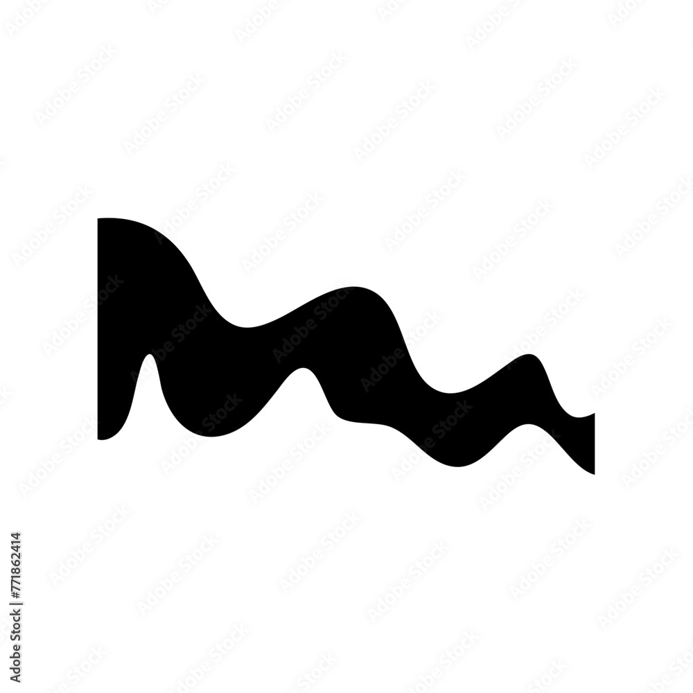 Organic shape wave illustration Organic shape wave illustration