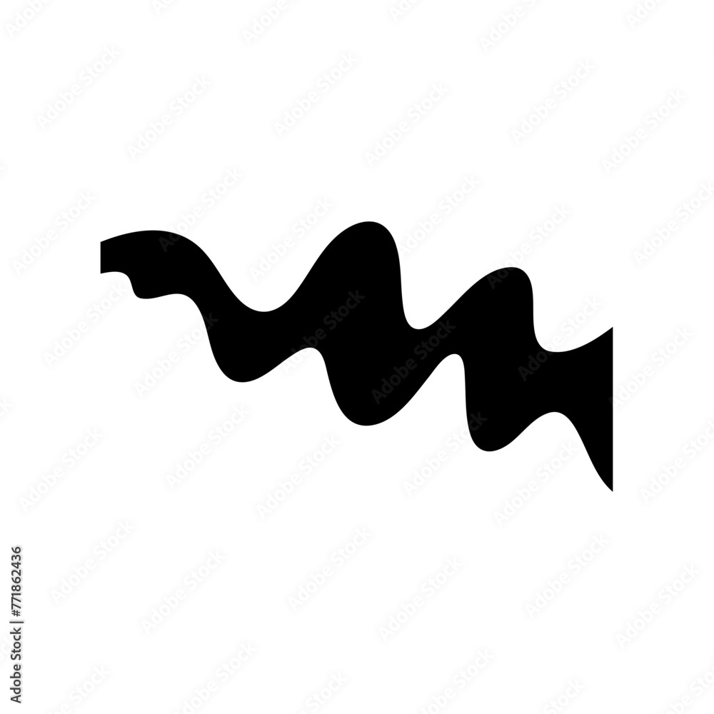 Organic shape wave illustration Organic shape wave illustration