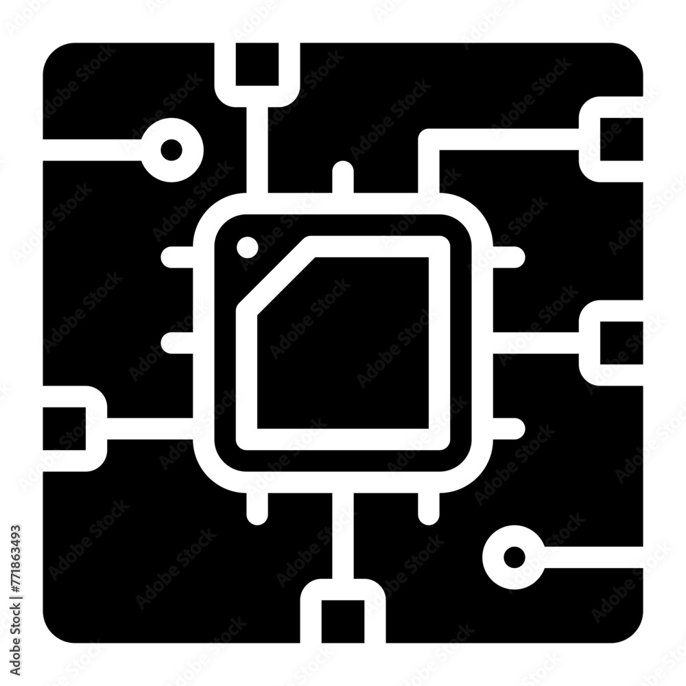 cpu glyph icon cpu glyph icon