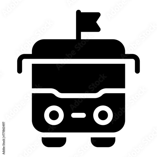 field trip glyph icon