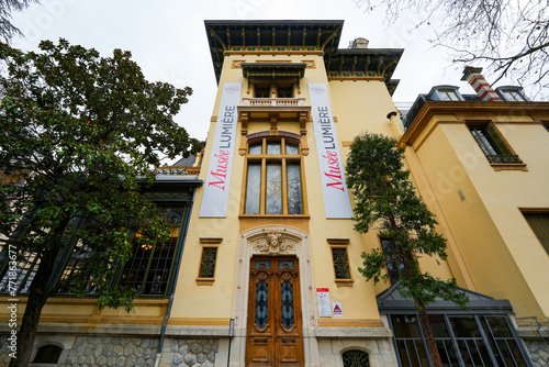 Konstfotografi Exterior of the Villa Lumière, an Art Nouveau mansion built by Antoine Lumière f