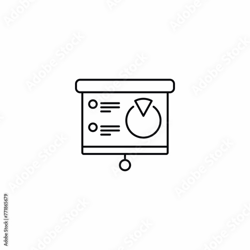 Presentation Statistics Business Slide icon