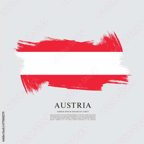 Flag of Austria  vector illustration 