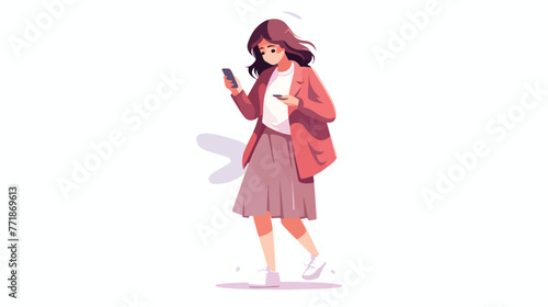 Girl Dropping Her Smartphone Sad Young Woman with B