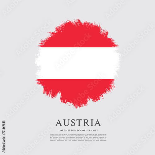 Flag of Austria  vector illustration 