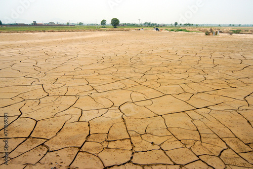 Dry land, water shortage.