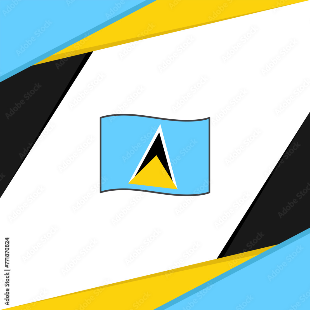 Saint Lucia Flag Abstract Background Design Template. Saint Lucia Independence Day Banner Social Media Post. Saint Lucia Saint Lucia Flag Abstract Background Design Template. Saint Lucia Independence Day Banner Social Media Post. Saint Lucia