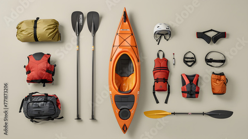 Comprehensive Collection of High-Quality Kayaking Equipment: From Kayak to Essential Safety Gear © Marcus
