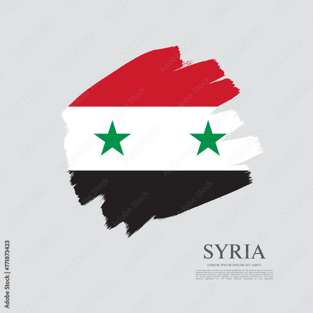 Flag of Syria, vector illustration Flag of Syria, vector illustration