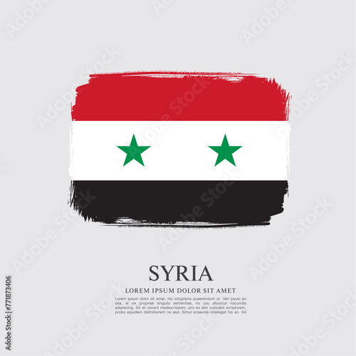Flag of Syria, vector illustration 