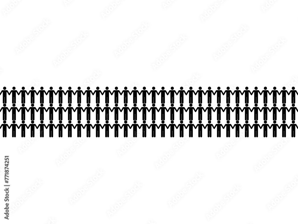 Human Shape Join Hands, can use for Decoration, Wallpaper, Cover, Wrapping, Carpet Pattern, Fashion, Fabric, Textile or Graphic Design Element. Vector Illustration Human Shape Join Hands, can use for Decoration, Wallpaper, Cover, Wrapping, Carpet Pattern, Fashion, Fabric, Textile or Graphic Design Element. Vector Illustration