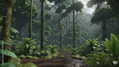 rain forest in the jungle © LJKDAY