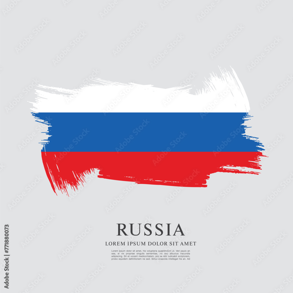 Flag of Russia. Vector illustration Flag of Russia. Vector illustration