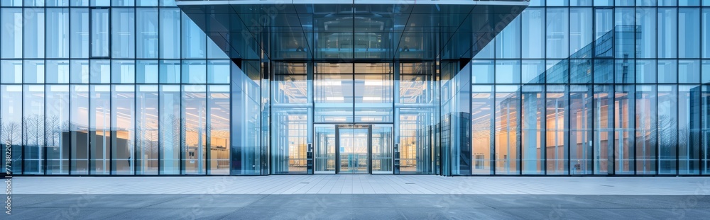 Modern minimalist commercial office building