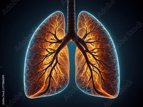 illustration f a human lungs