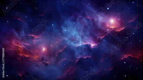 Purple blue nebula background
