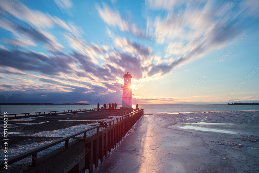 Fototapeta premium Lachine Lighthouse, Montreal, Quebec, Canada
