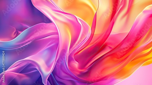 Blend abstract background of vibrant colors, Vibrant colors blending seamlessly in abstract background.