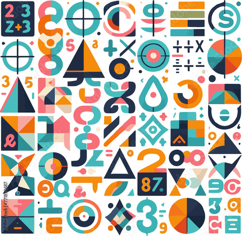 seamless pattern with shapes