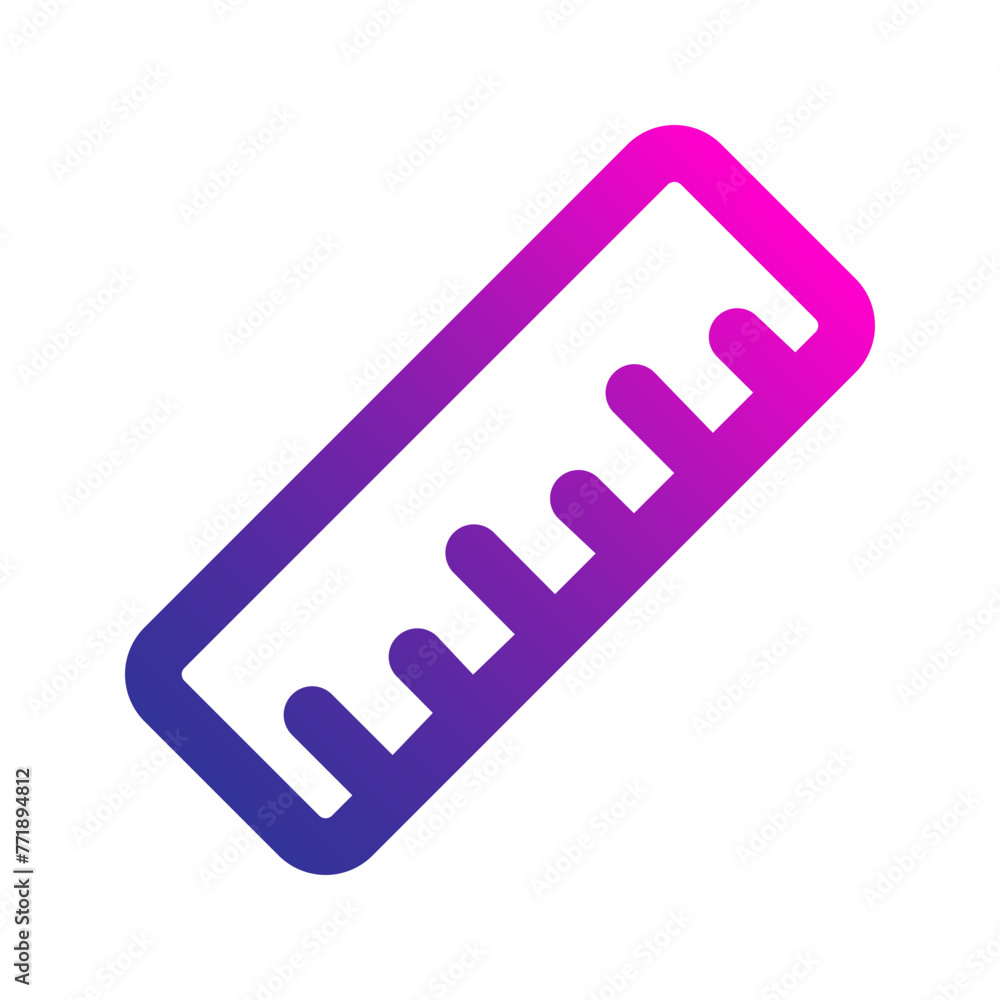 ruler gradient icon