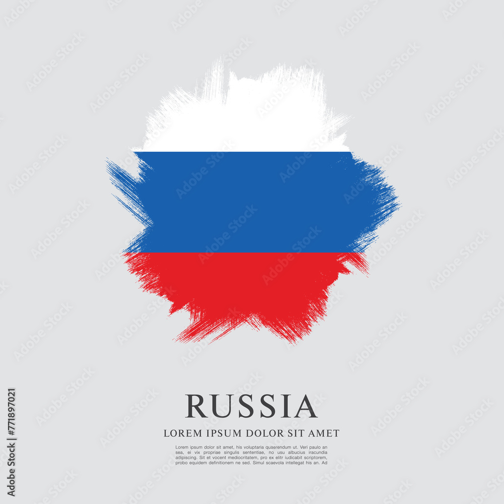 Flag of Russia. Vector graphic Flag of Russia. Vector graphic