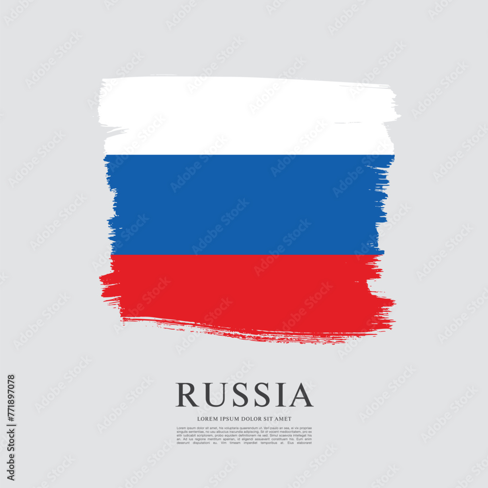 Flag of Russia. Vector graphic Flag of Russia. Vector graphic