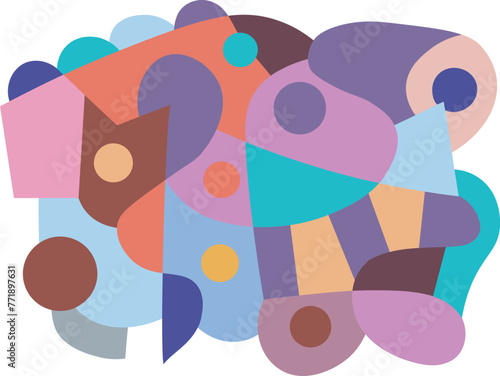 colorful abstract art for wall decoration
