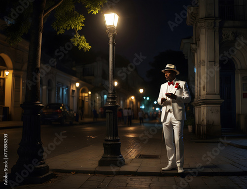 Ze Pilintra Umbanda Quimbanda Entity Trickster Malandro Walking in Rio de Janeiro