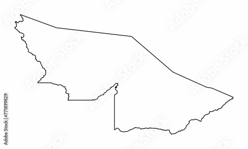 Acre State outline map