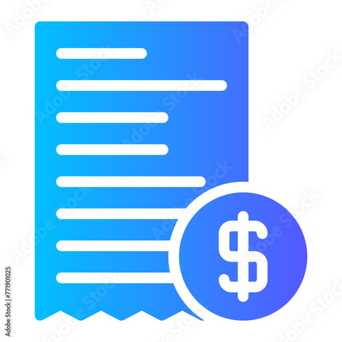 invoice gradient icon