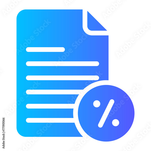 percentage gradient icon