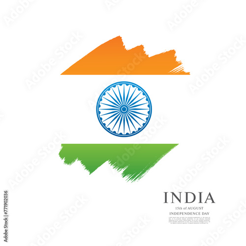 Flag of India vector graphic