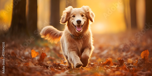 golden retriever running in the park, Dog diary of captivating photos for puppy lover 